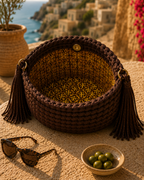 SAC LILA AVEC FRANGES